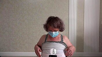 mature pawg wife tries big ass panties shorts