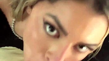 petite latina blonde shakes tits in pov sloppy deepthroat rimjob cumshot