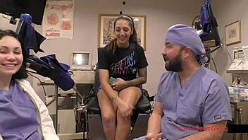 stefania mafras spreads tanned tits in latex nurse physical