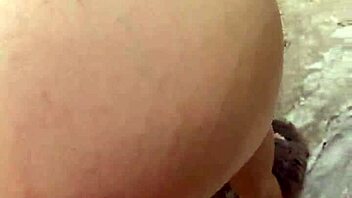 Rough anal creampie tight asshole girlfriend forest public homemade