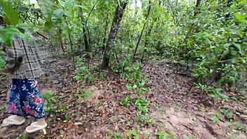 amateur thai couple creampies in forest public nature fuck