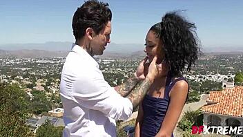 ebony jada doll craves big white cock rides deep