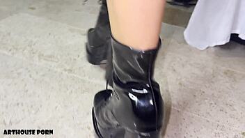 petite colombian nun squirts milking exotic cock dry