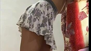 Colombian Friend Alexia's Bedroom Voyeur Miniskirt Tease
