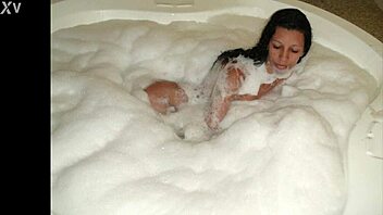 brazilian latina wife flashes poolside hotel rio fishnets shaved pussy tease