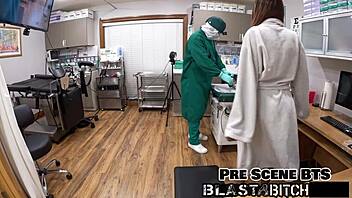 hey solana's pussy creampied twice hard pov face fuck moaning backstage