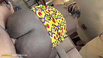 amateur ebony babe rides bwc after rough throat fuck in casting 😍🍆🔥🍑