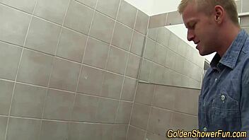 Cock-Riding Ho Drowned in Golden Shower Fetish