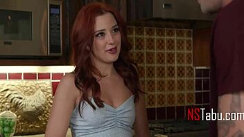 babysitter strips teasing petite curves for curious client