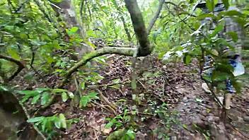 amateur thai couple creampies in forest public nature fuck