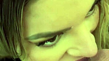 petite latina blonde shakes tits in pov sloppy deepthroat rimjob cumshot