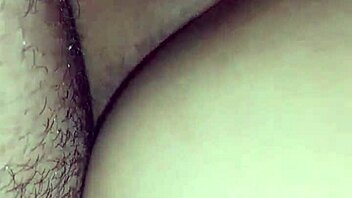 close-up view of mature hairy woman in bedroom