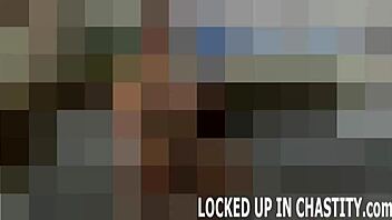 i think... we can maybe squeeze that throbbing cock into this tight femdom cage right?