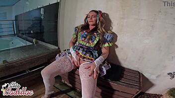 cleo cadillac trasou com o amigo no motel pós-festa junina pauzão na buceta