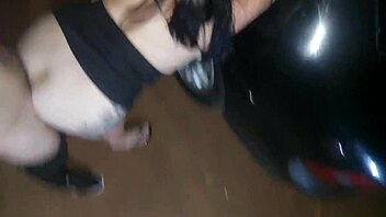 brazilian hotwife bent over for rough doggystyle in public dogging