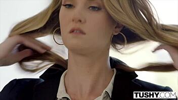 A married couple shares the bride's tight redhead asshole right after the wedding ceremony