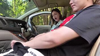 Gotta stretch this cute teen's tight ass right now in public rough pounding