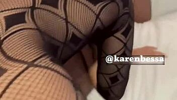 BIG BAMBU POUNDS MY HOT FRIEND WHILE HUBBY FILMS