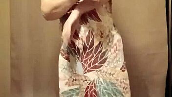 French milf slave strips teasing before brutal humiliation