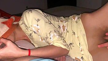 bhabhi sneaks into room sharing bed for rough big cock fuck