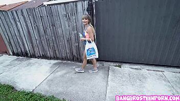 shy cutie takes cash for van ride and teasing fun 😘🚐