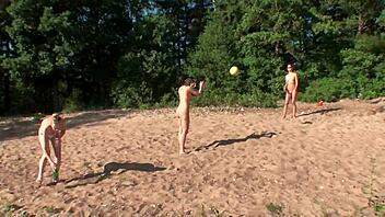 hey girls let's camp kiss lick pussies together