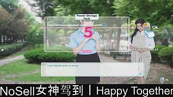 hey we're happy together sharing this fun dating game moment part02