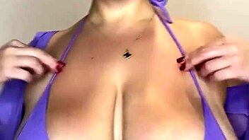 bbw with massive saggy udders soaks bedroom waiting for rough fuck