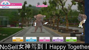 hey we're happy together sharing this fun dating game moment part02