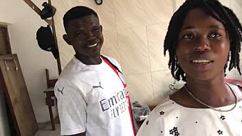 What happens when the sexy ebony maid meets her boss in the kitchen for freestyle fun