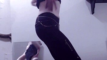 dancing cass strips teasingly clothes ripping off slowly