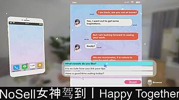 hey we're happy together sharing this fun dating game moment part02