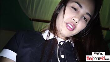 Wanna see cute asian lily koh massage then fuck tiny white cock?