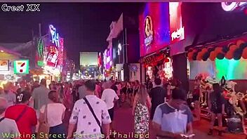 halloween costumes light up pattaya walking street neon