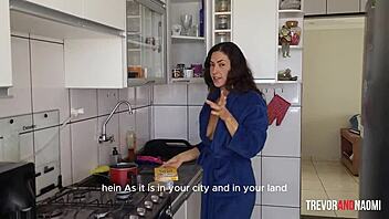 Morning Kitchen Fuck Evolves Into Day-Long Ebony Passion