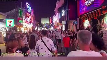 halloween costumes light up pattaya walking street neon