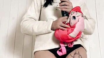 Petite Brunette Babe Learns Intense Cock Riding for First Time Creampie