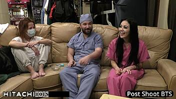 patient blaire celeste moans to hitachi orgasm from doctor tampa