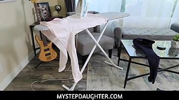 My young beauty seduces with naughty moves to please in taboo roleplay heat