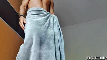 latino hunk rams fleshlight by window cums deep inside