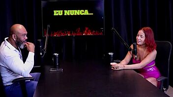 mom and dad support as she hooks up with three guys answering questions