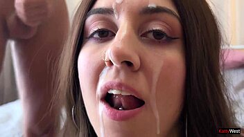 best facial cumshots ever katty west swallows huge loads 😍💦