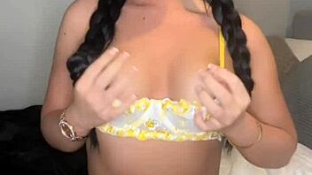 Horny British girlfriend squirts solo on webcam toys