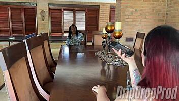 jealous bitch girlfriend fights then fucks big black cock in quickie roleplay