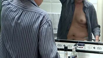 Beautiful Woman Erotic Self-Touch Dual Cameras