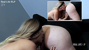 stacy rims deep then milks cock in romantic christmas lover session