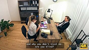 Loan4k shy big-titted girl endures punishment over sex shop scheme