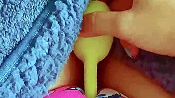 Tiny Latina College Coed Tries Vibrator First Time Wet Orgasm