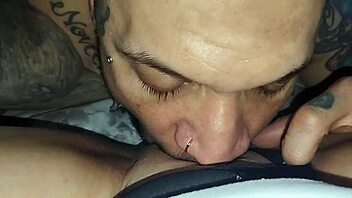 la vecina sucks me off then i toy her wet pussy