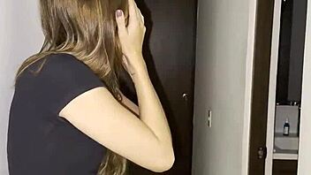 my best friend's wife fingers pussy while i watch her masturbate